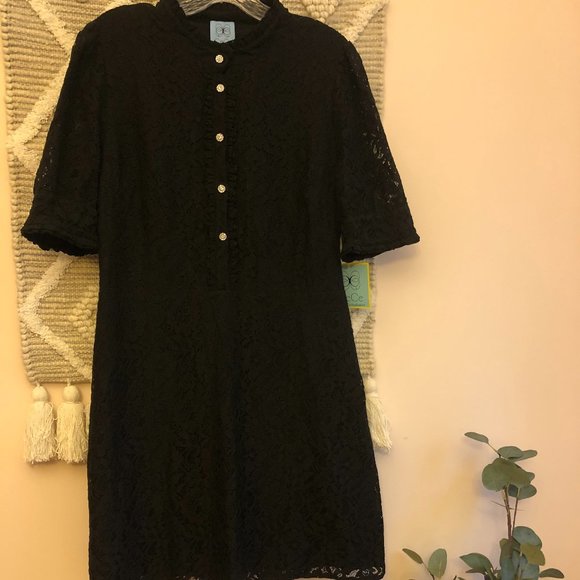 CeCe Dresses & Skirts - NWT Women's Black Lace Dress CeCe 12